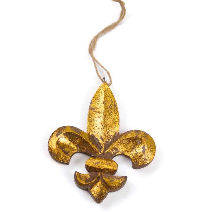 The Royal Standard – wholesale Prydnad – Snidad Fleur prydnad Naturligt tvättat guld 3,5x4