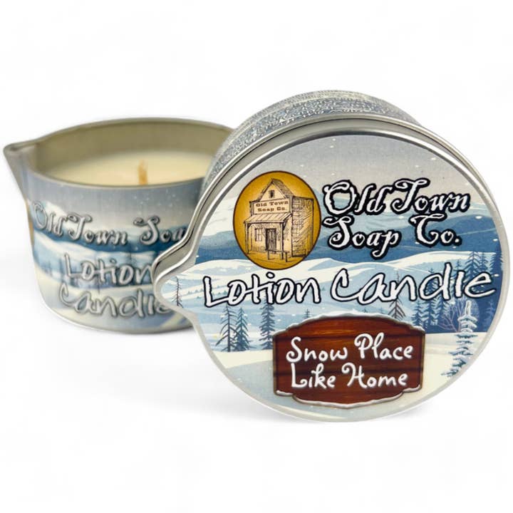 Old Town Soap Co. - Wholesale Jar/Filled Candle - Christmas Lotion Candle -Avail in our Merry Christmas Scents12