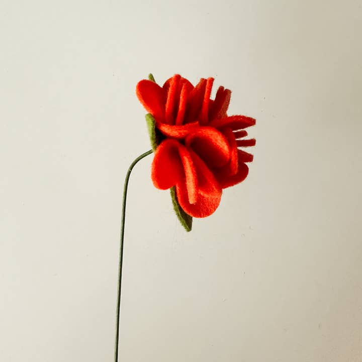 Resa Curbo Creative - Wholesale Artificial flowers - Marigold Mini Felt Flower - Orange1