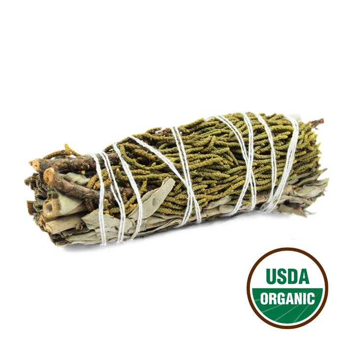 White Sage & Juniper Smudge Stick 10cm for wholesale by Green Tree