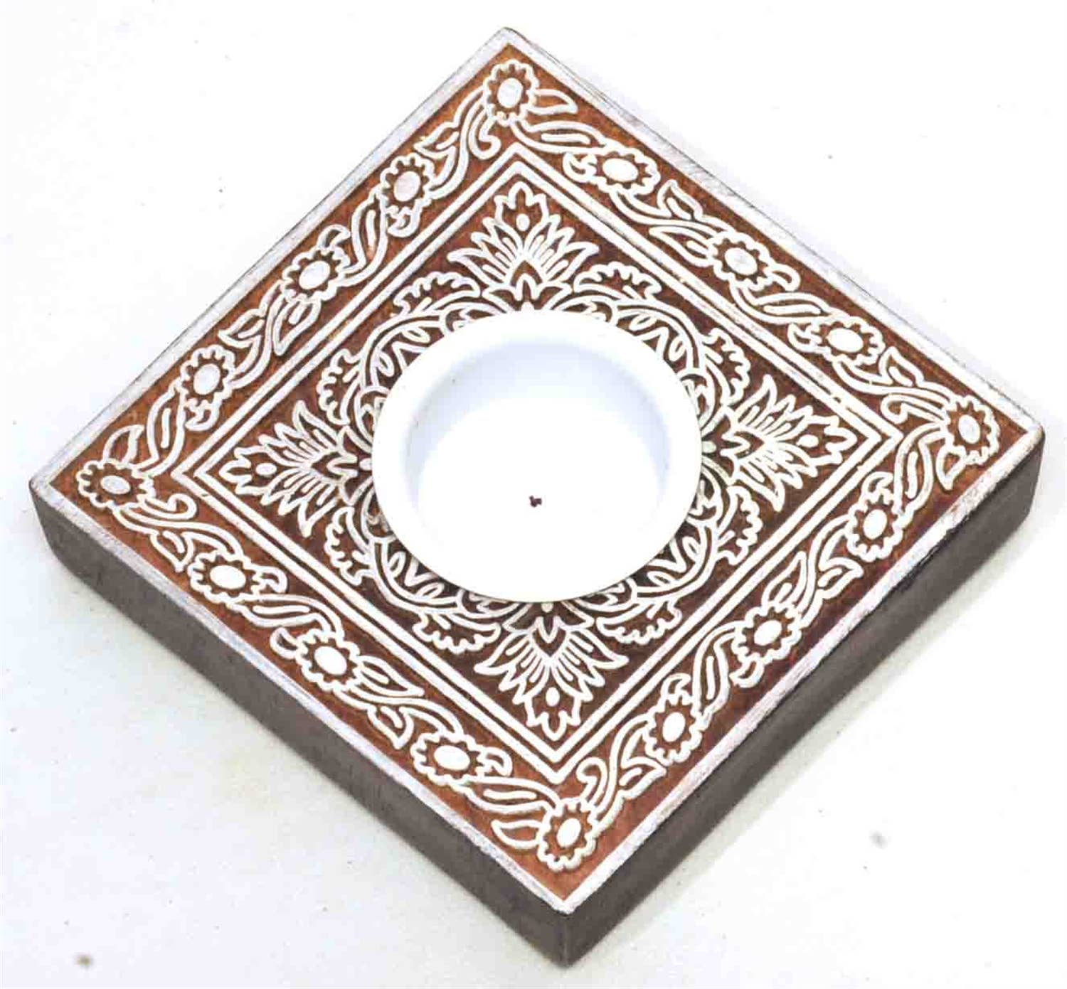 R. Expo/Song of India - Wholesale Incense Holder - Printing Block Burner Square0