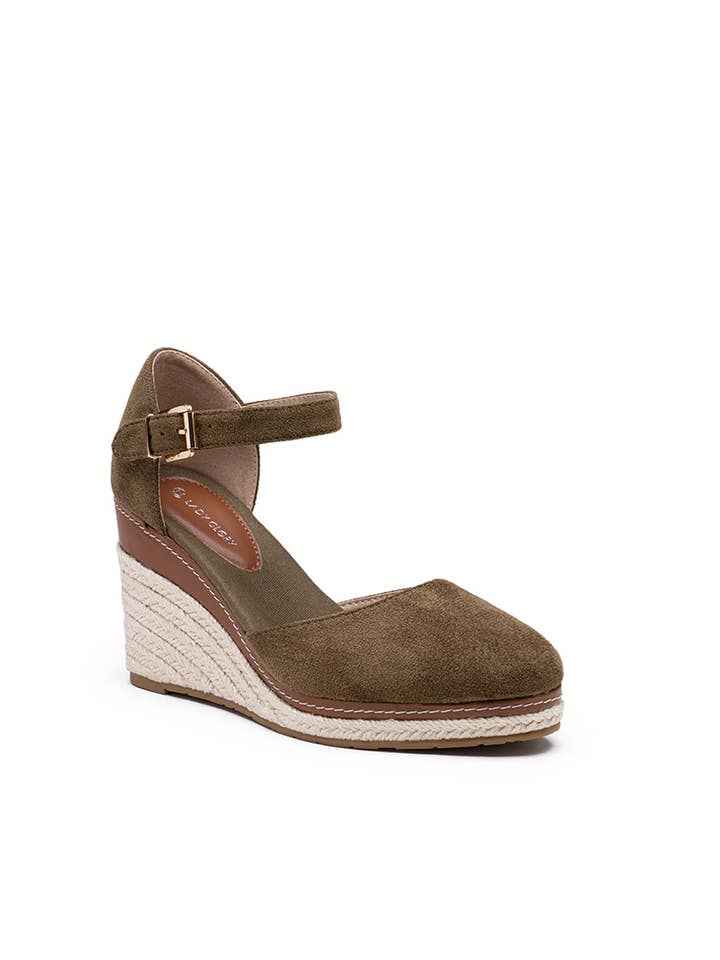 LADY GLORY - Wholesale Wedges - Women's - Wedge espadrille sandals in suede13
