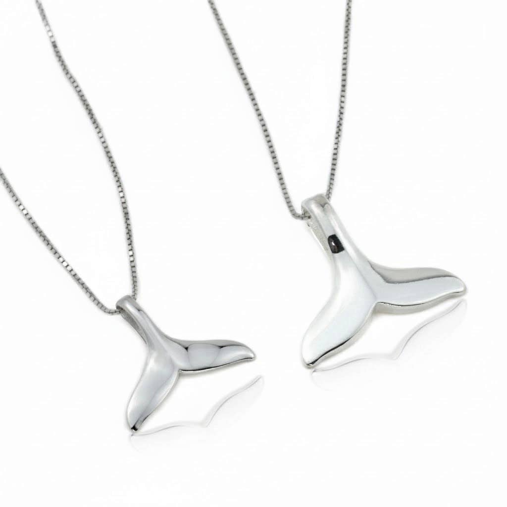 Blueyejewelry – wholesale Pendant/charm necklace – Whale Tail Necklace - 925 Sterling Silver Mermaid Pendant 0