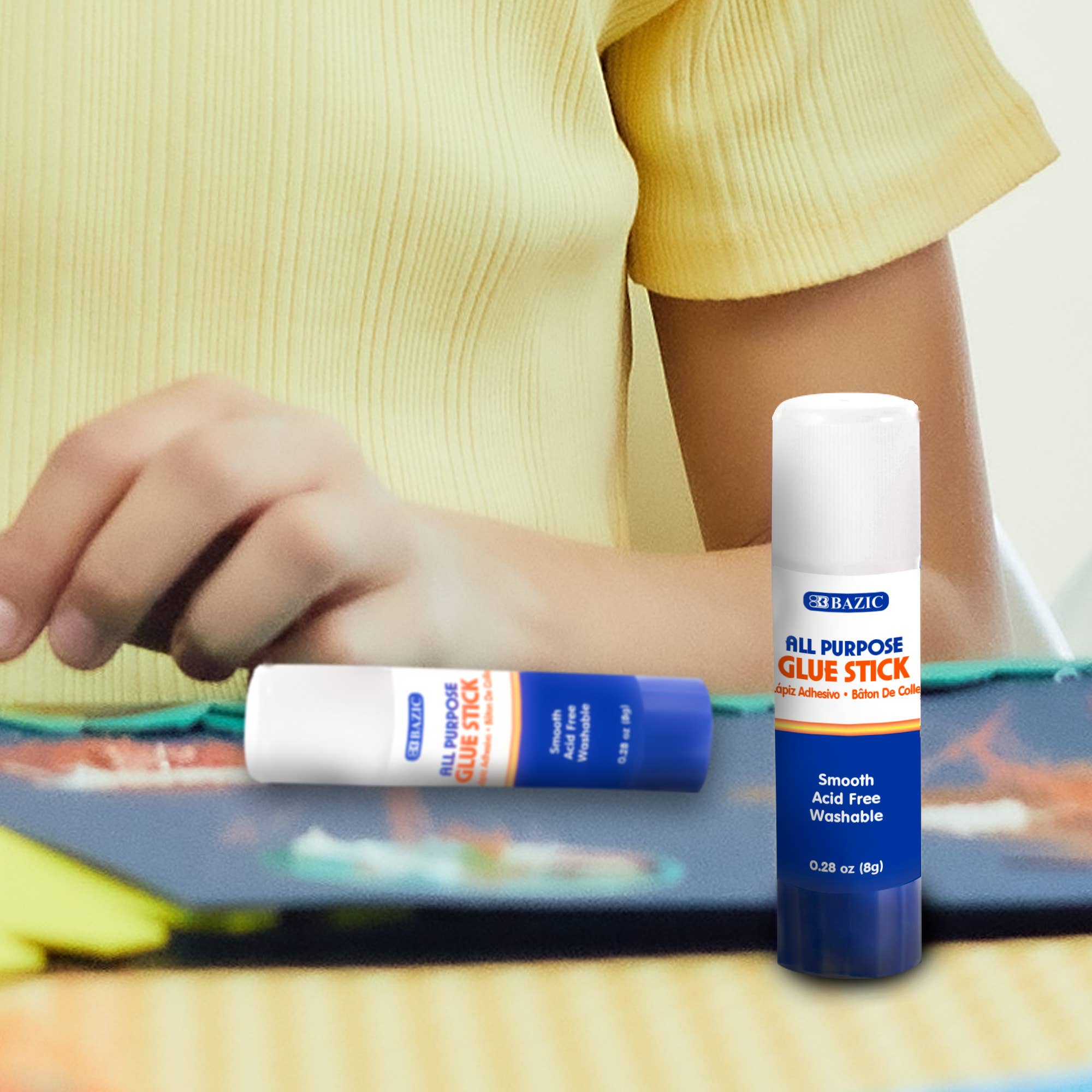BAZIC Products - Vente Colles - Bâton de colle Premium 0,28 oz (8 g) (4/paquet)6
