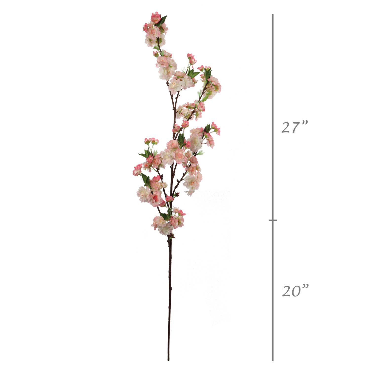 Larksilk – wholesale Konstgjorda blommor – Konstgjord 45 ”Rosa Silk Cherry Blossom Spray Inomhusdekor1