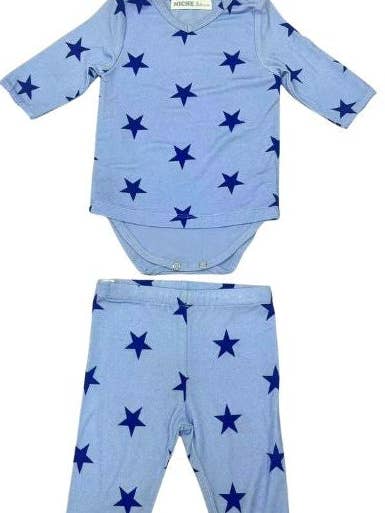 Blue Star Print Set for wholesale by Niche bebe