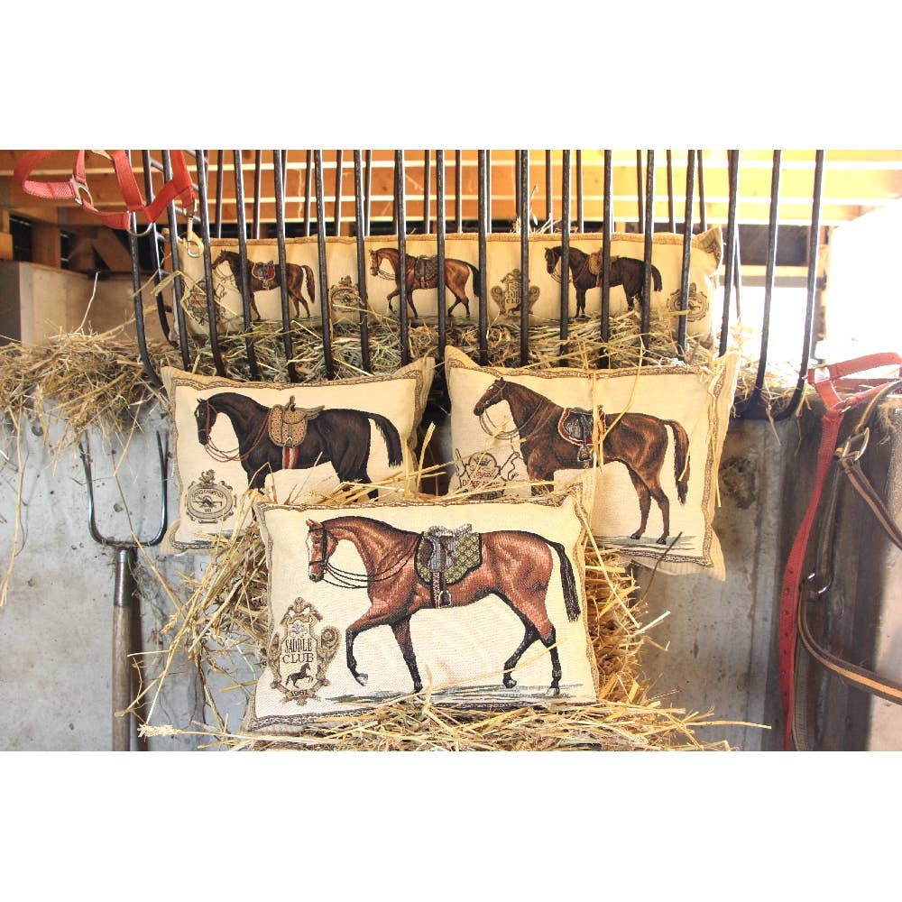 Mars & More - Brand of B Living - Wholesale Throw/Decorative Pillow - Gobelin Cushion Horse Saddle Brown 30X45Cm1