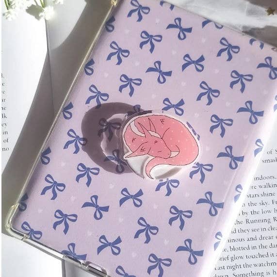 sleepy dragon kindle/phone grip adhesive for wholesale by Romantasy Designs