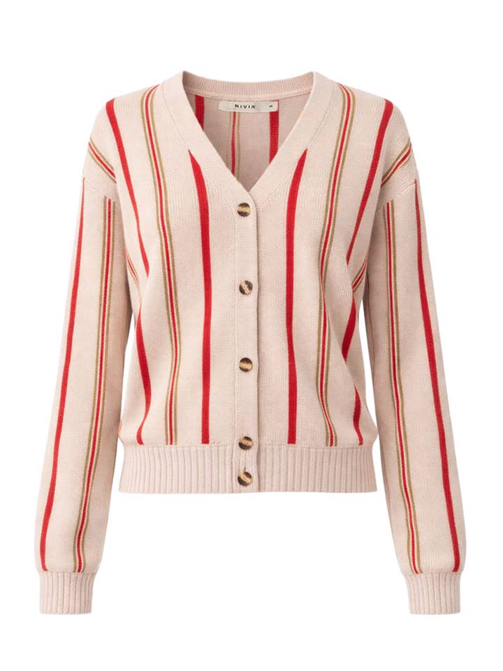 Klassiek gebreid vest met krijtstreep voor wholesale door RIVIR