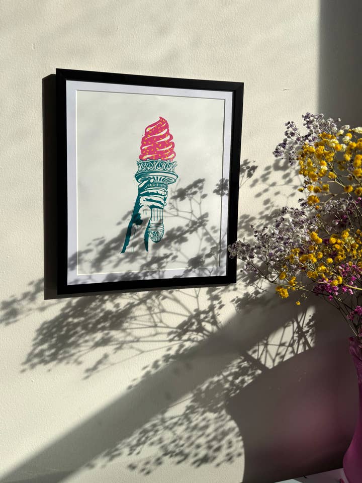 Liberty Greeting card / Postcard / Art print / Wall Art for wholesale by Francesca Furian