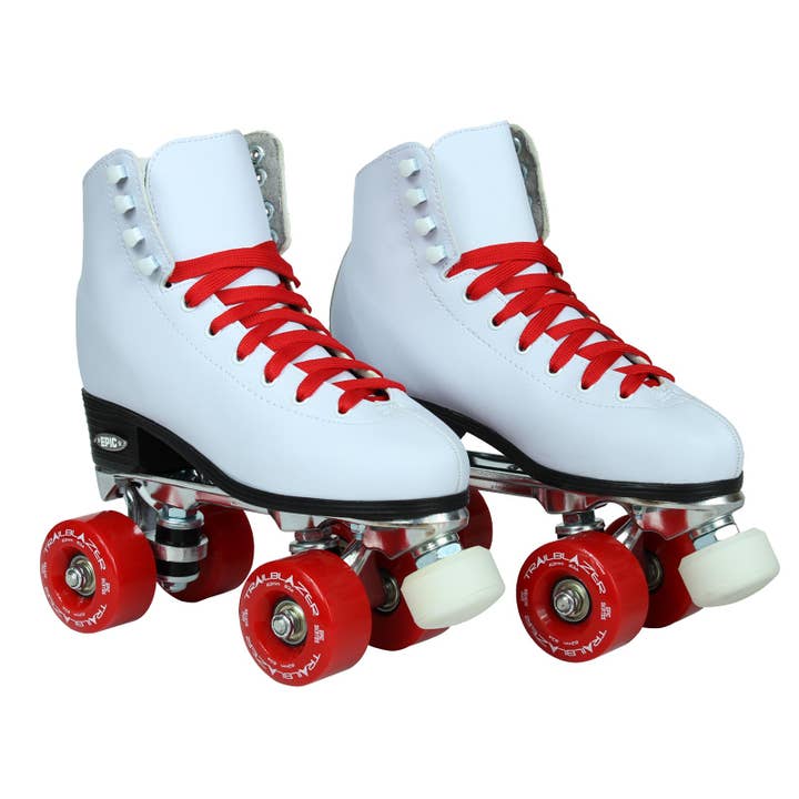 Epic Skates - Wholesale Sporting Accessories - Epic Classic White & Red Quad Roller Skates4