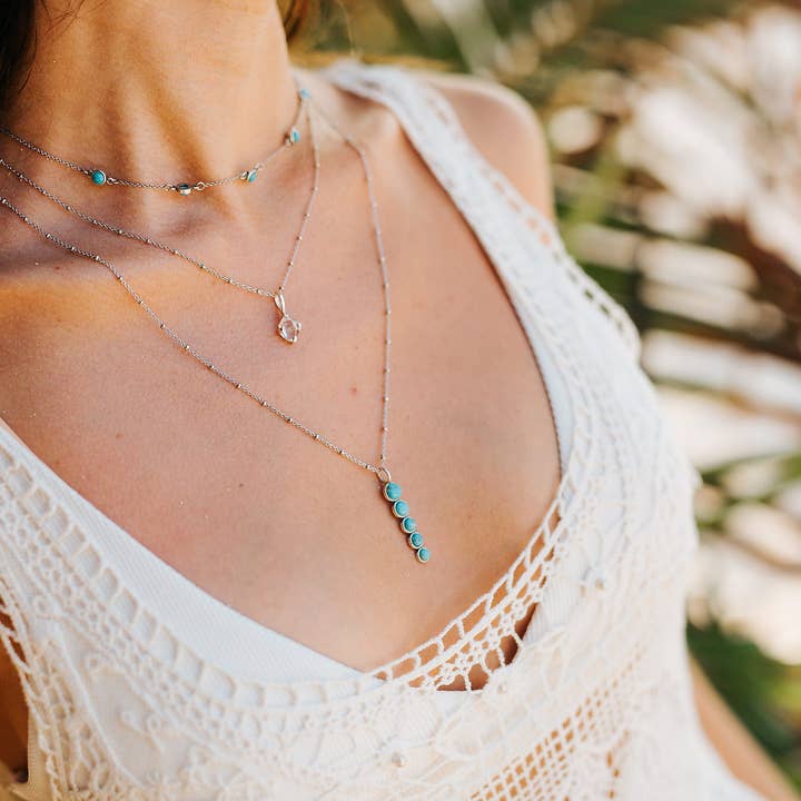 Sowell Jewelry - Wholesale Pendant/Charm Necklace - Ilaria Turquoise Necklace1