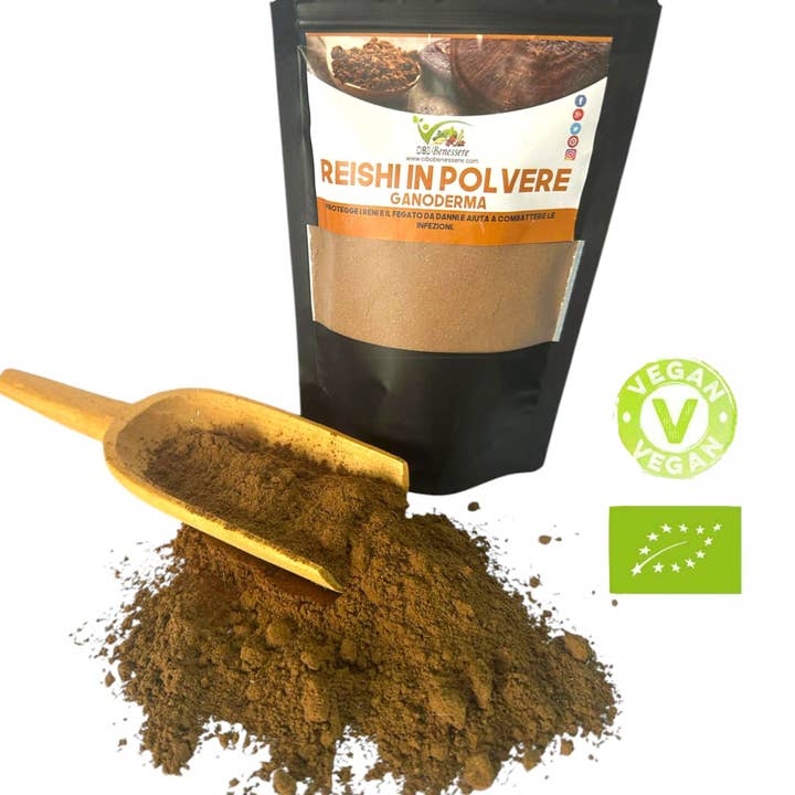 Cibobenessere – wholesale Protein-/superfoodpulver – Ekologiskt REISHI-svamp Pulver (Ganoderma)1