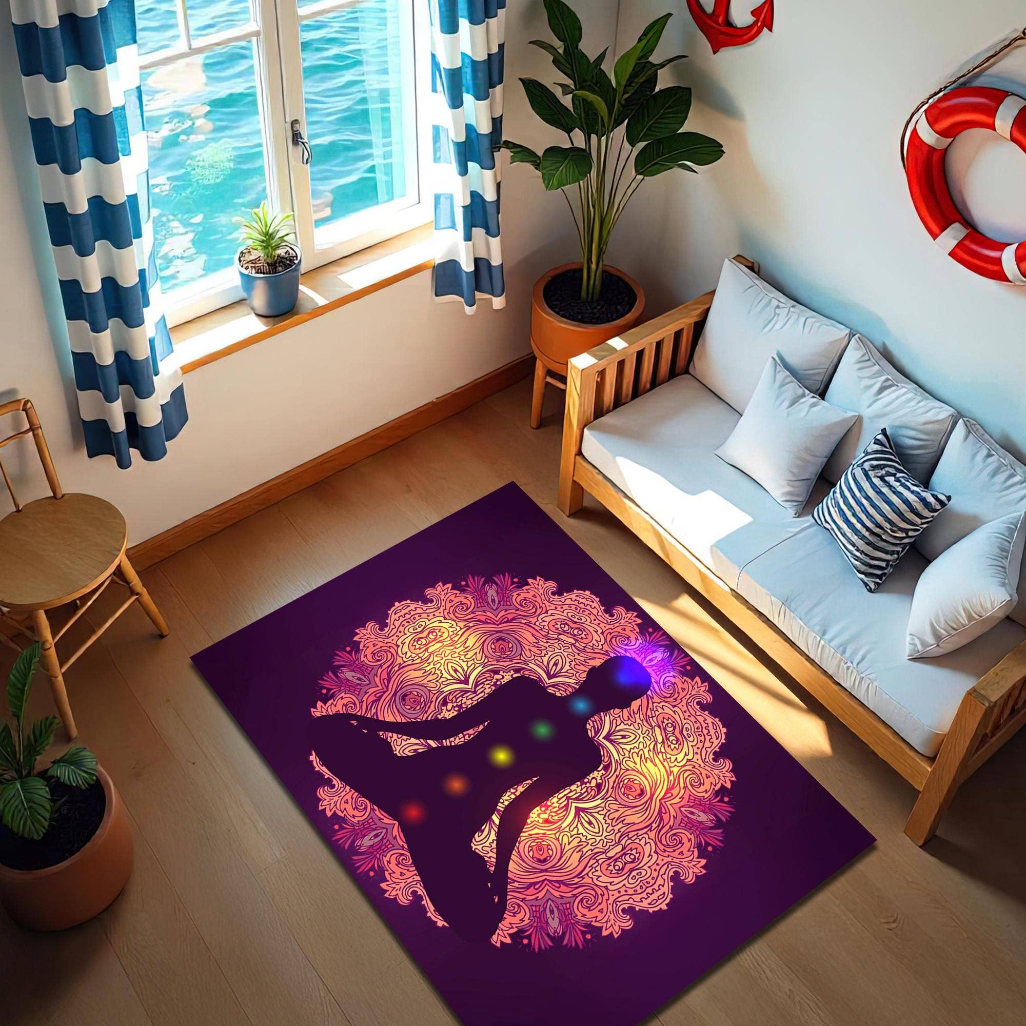 Rugendary Trade LLC - Vente Tapis de yoga - Tapis de Yoga Chakra : Méditation Mandala, Décoration Spirituelle0