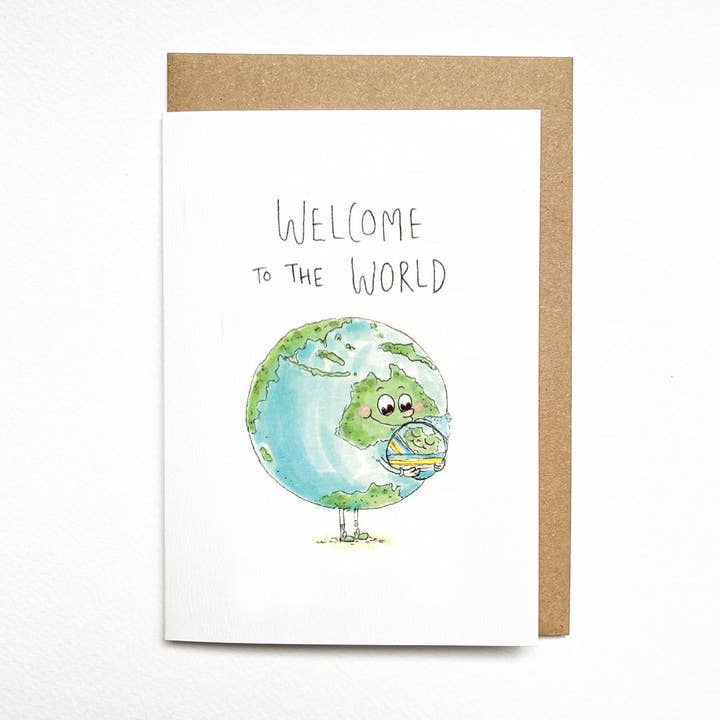 Well Drawn - Wholesale Baby Card - Welcome to the World