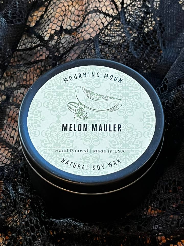 Melon Mauler Soy Candle for wholesale by Mourning Moon Candles