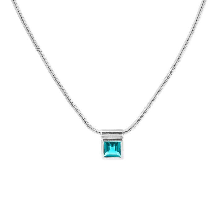 Quadratisches Prinzessin-Edelstein-Halsband (NE 16) für den Großhandel von Boma Jewelry