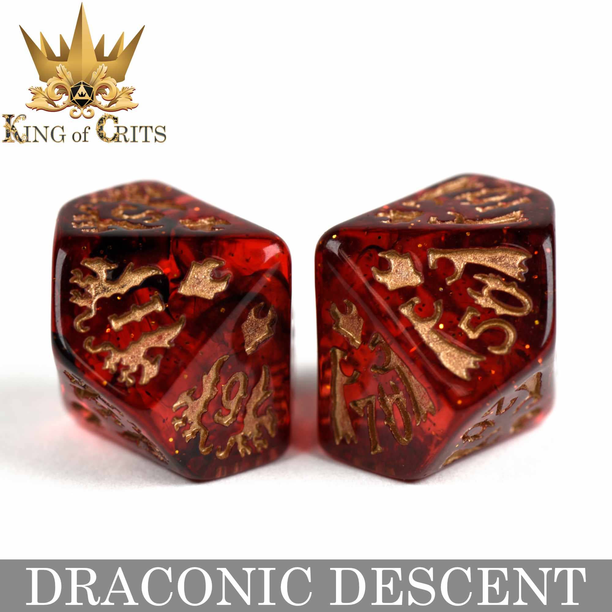 DNDDICE.COM – wholesale Dice – Draconic Descent - 11 Dice Set9