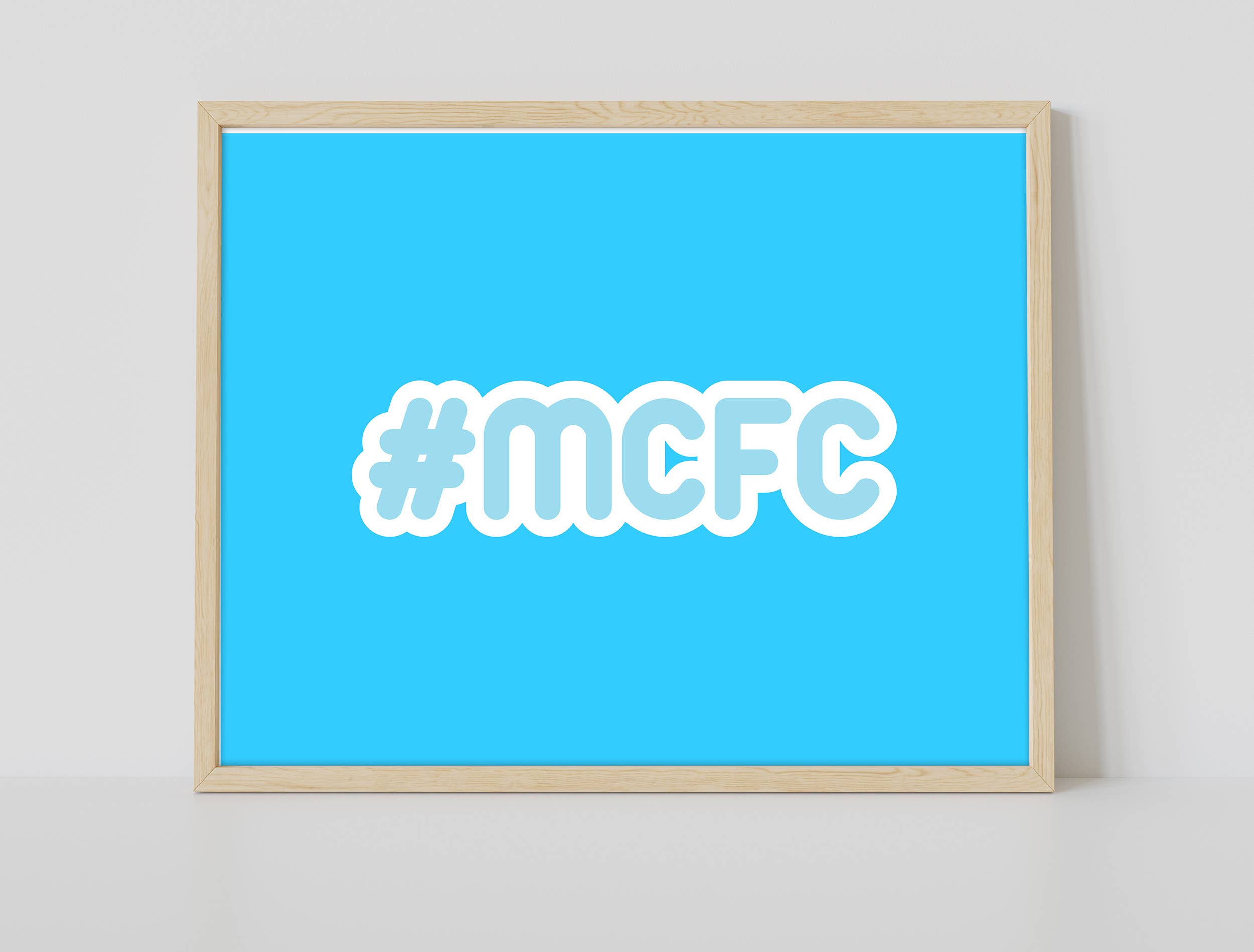 Star Editions – wholesale Art print – Hashtag Mcfc - 11X14” Premium Art Print1