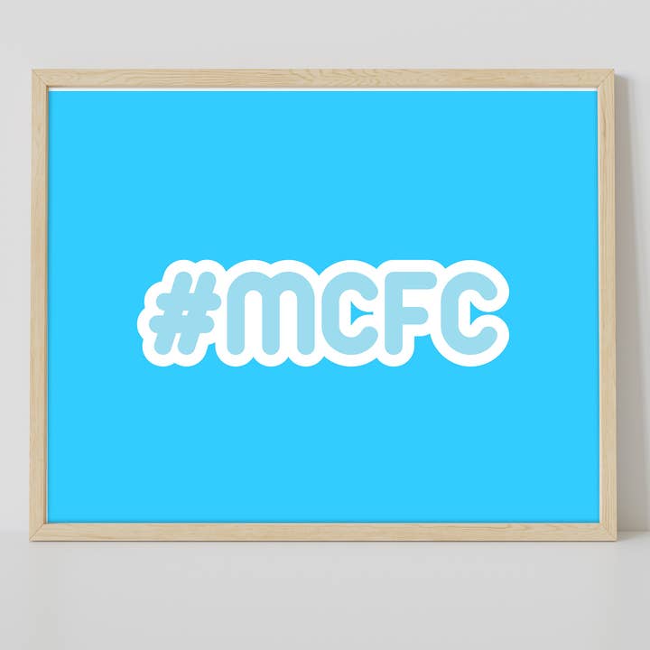Star Editions – wholesale Art print – Hashtag Mcfc - 11X14” Premium Art Print1