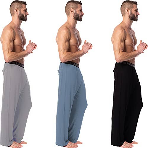 I-Wear Brands - Vendita all'ingrosso Pantaloni sportivi/da jogging loungewear - Uomo - Confezione da 3 pantaloni da salotto da uomo ultra morbidi e leggeri7