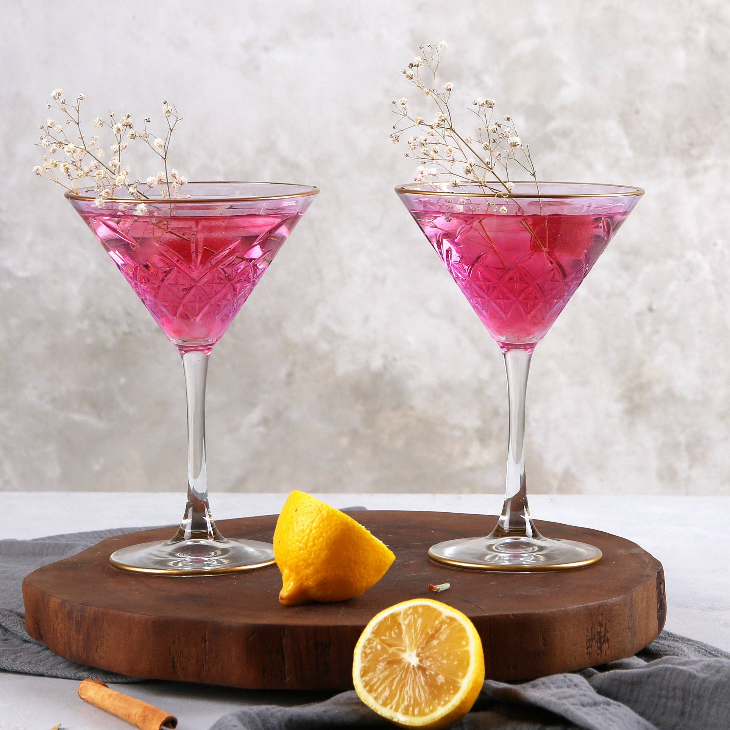 Mory Design Store - Wholesale Cocktail/likeur glas - Gekleurde Art Deco Cocktailglazen, Gerande Vintage Martini2