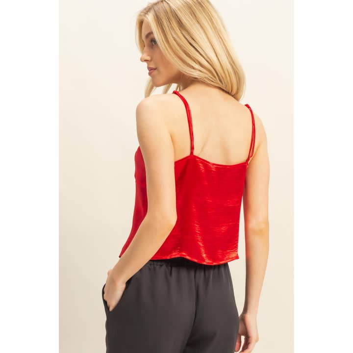 HYFVE - Wholesale Camisole - Women's - Chic Satin Lace-Up Camisole9