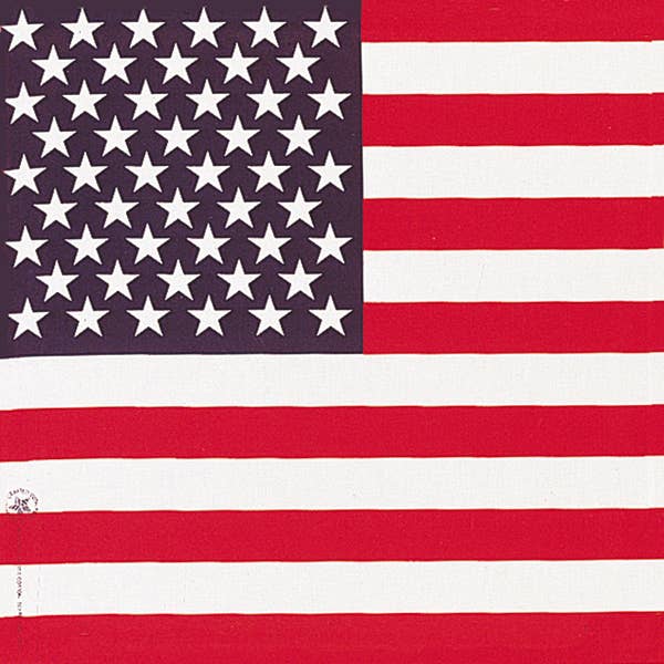 Bandanna - 22" MADE IN USA - American Flag for wholesale by The Bandanna Company