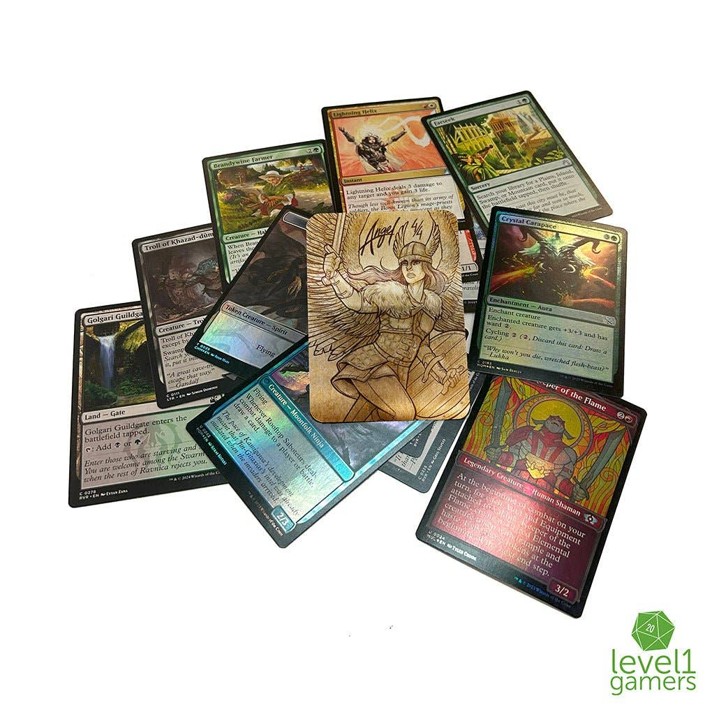 Level 1 Gamers - Wholesale Card Game - Valkyrie Angel - Metal Token Magic Card4