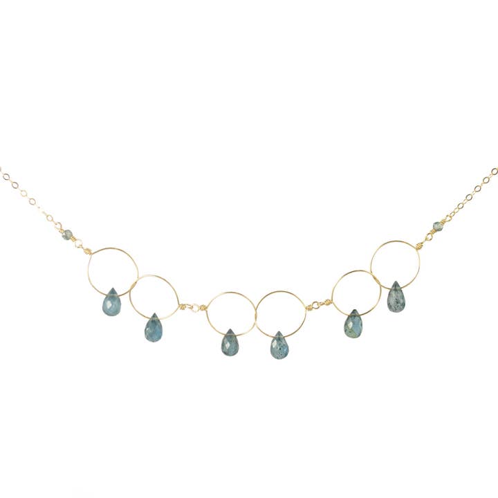 Bali - Delicate Kyanite Links Necklace for wholesale by Vannucci