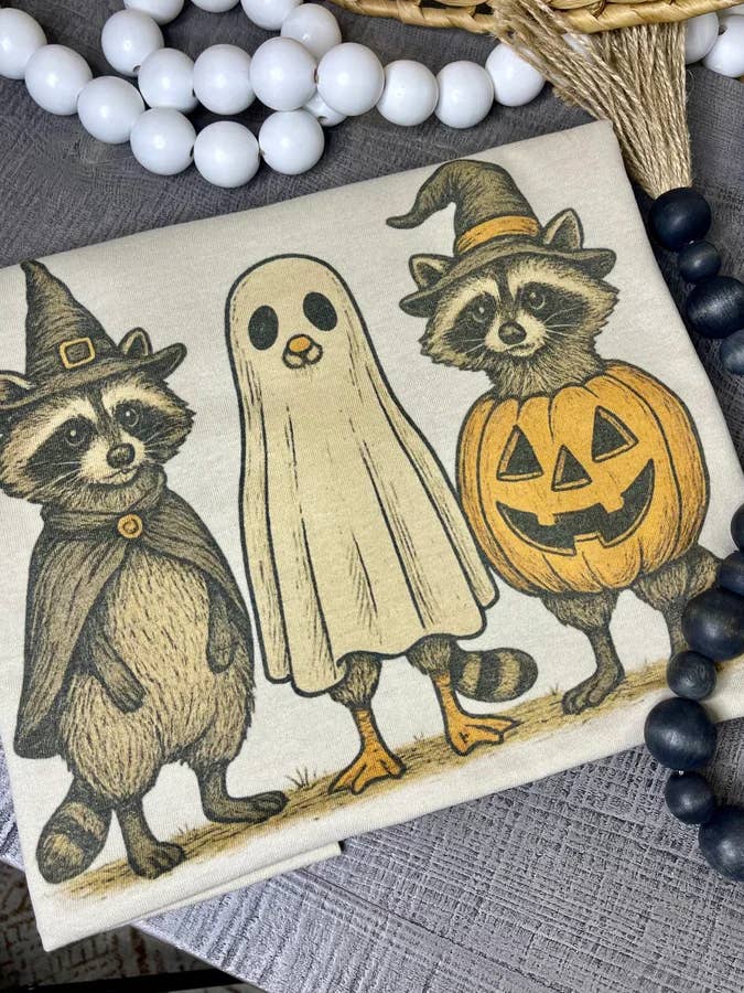 Raccoon Halloween (Gildan Sub T-Shirt) for wholesale by 1/2 Penny Wholesale