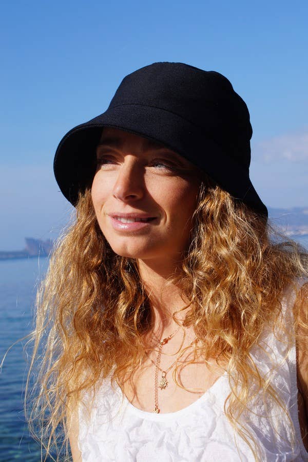 SoBeach – Chapéu de pescador - Unissexo por atacado – Chapéu bucket preto1