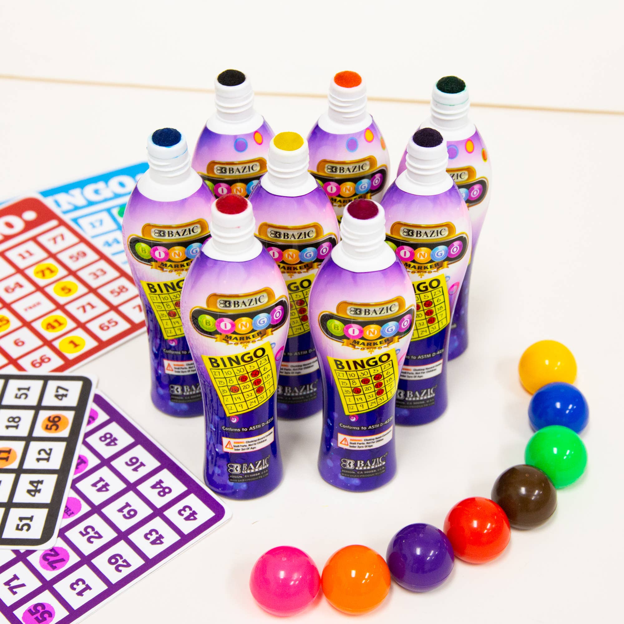 BAZIC Products - Vente Marqueurs - Marqueur de Bingo 40 ml assorti6