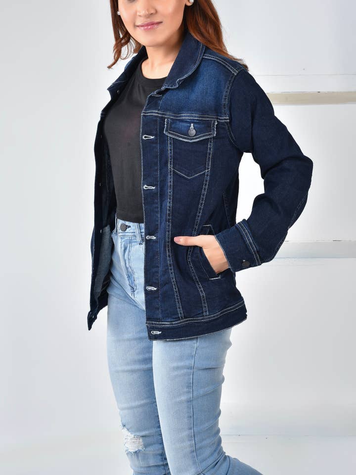 Bromley Classic Trucker Jacke für den Großhandel von London Com Ltd.