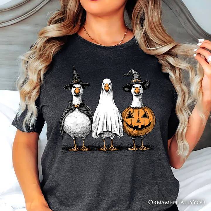 Spukende Honker Gans T-Shirt, Lustige Halloween Kostüme Tee für den Großhandel von OrnamentallyYou