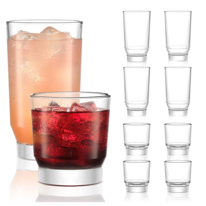 Libbey Merida 8-Piece Tumbler and Rocks Glass Set for wholesale by Libbey