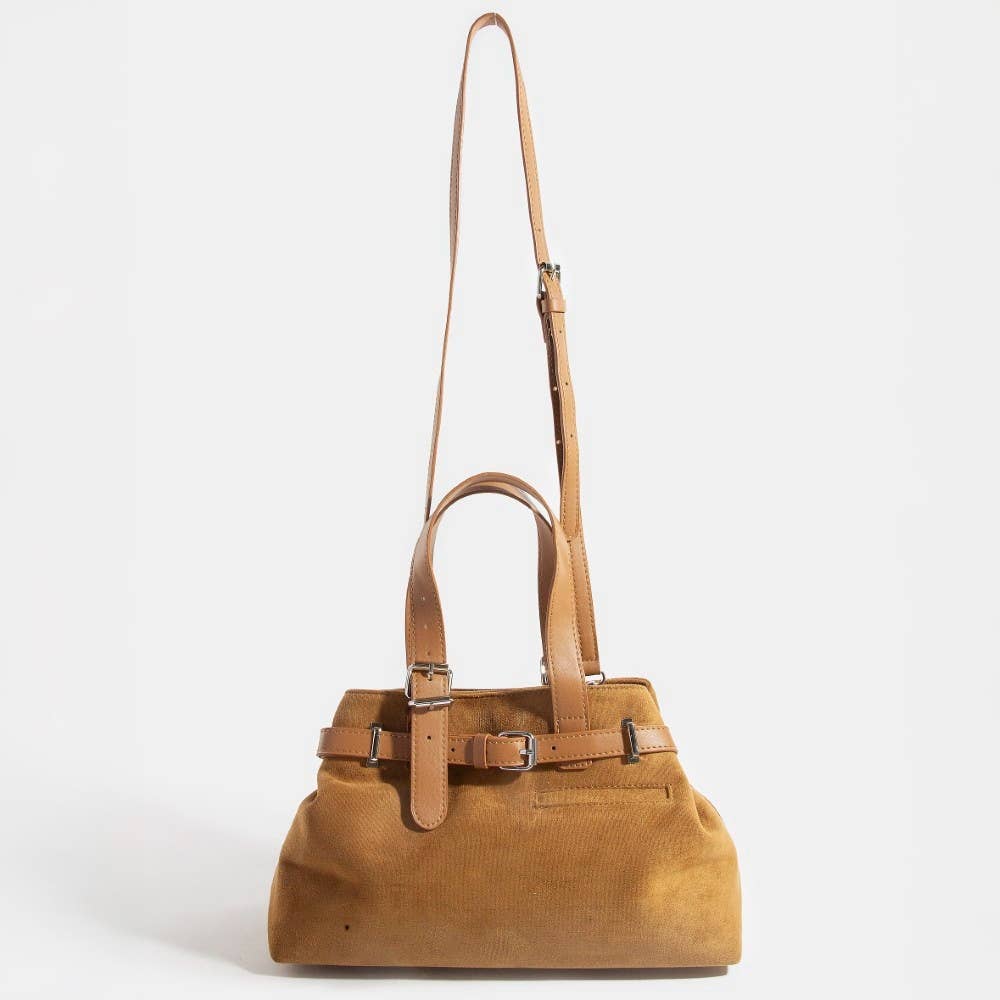 Collections by Fame Accessories - Vente Sac à bandoulière – femme - Sac cabas avec détails de sangle à boucle en cuir4