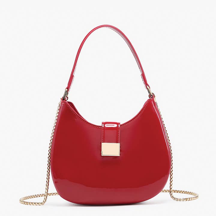 Jen & Co. - Vente Sac à bandoulière – femme - JN2558 Sac bandoulière/sacoche en forme de Malte avec chaîne4