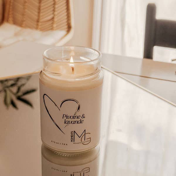 Moments MG - Wholesale Jar/Filled Candle - Peony and lavender1