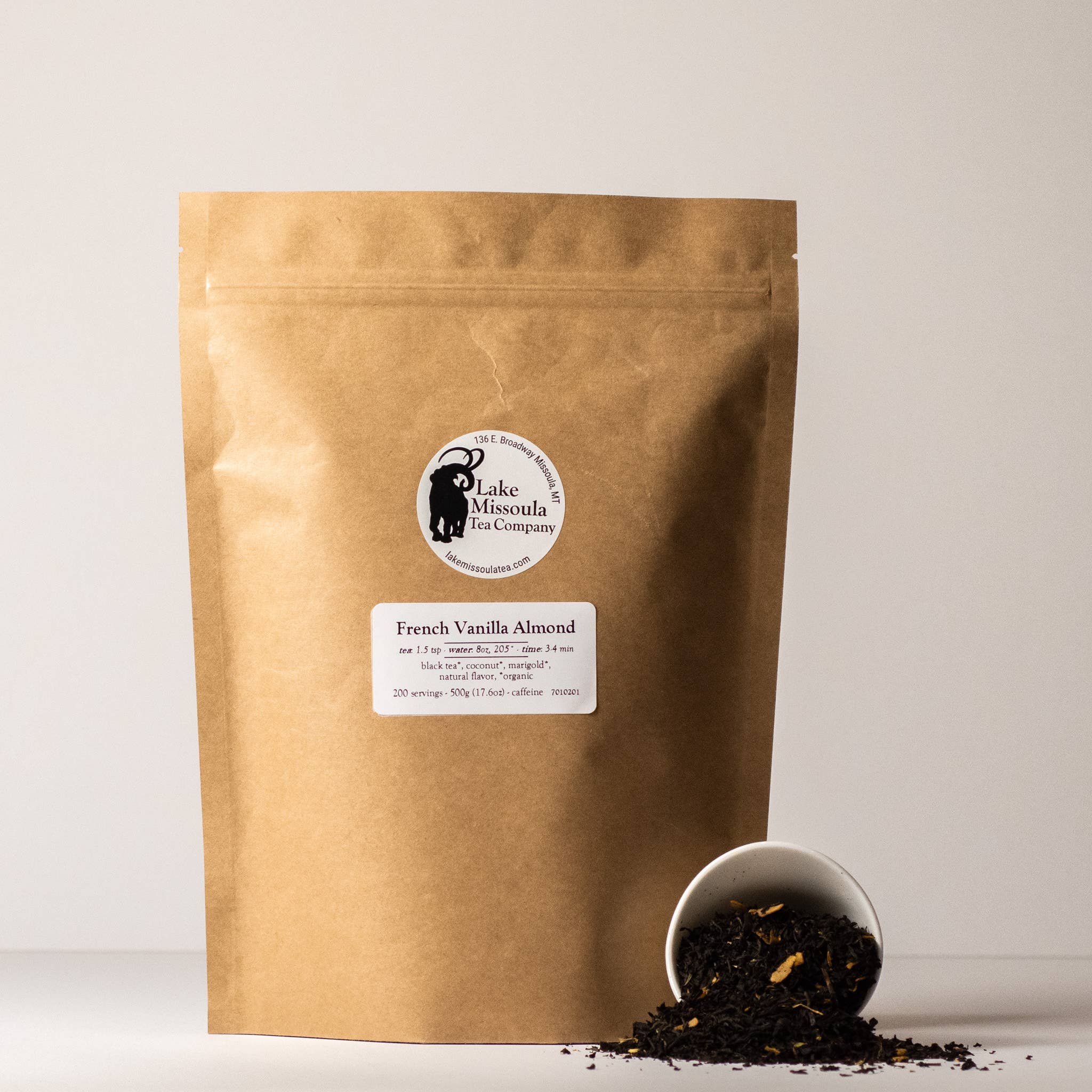 Lake Missoula Tea Company - Wholesale Loose Tea - French Vanilla Almond (500g)1