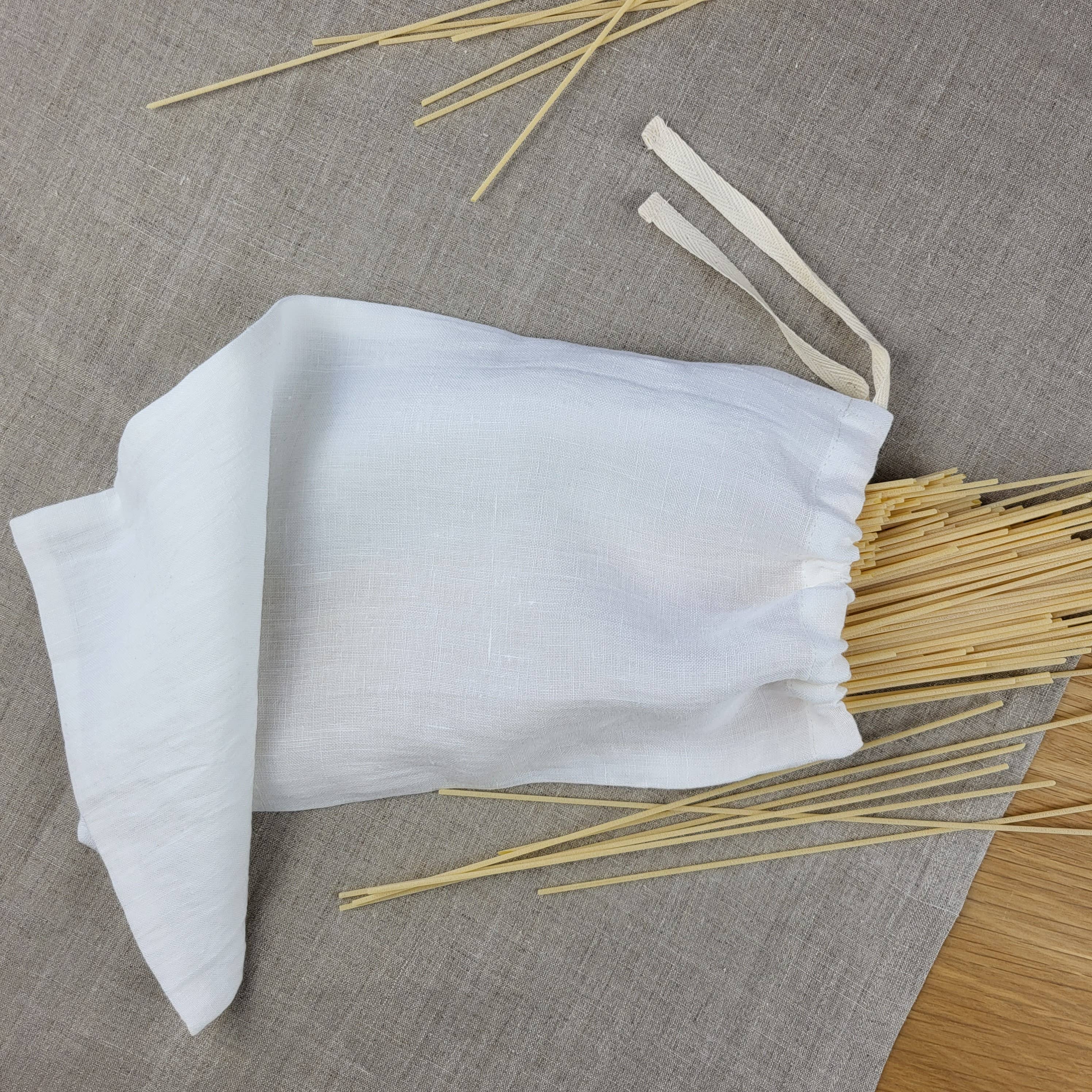 NAMUOS - Wholesale Food Storage Wrap/Bag - Off-white linen food storage bag I Sustainable bread bag0