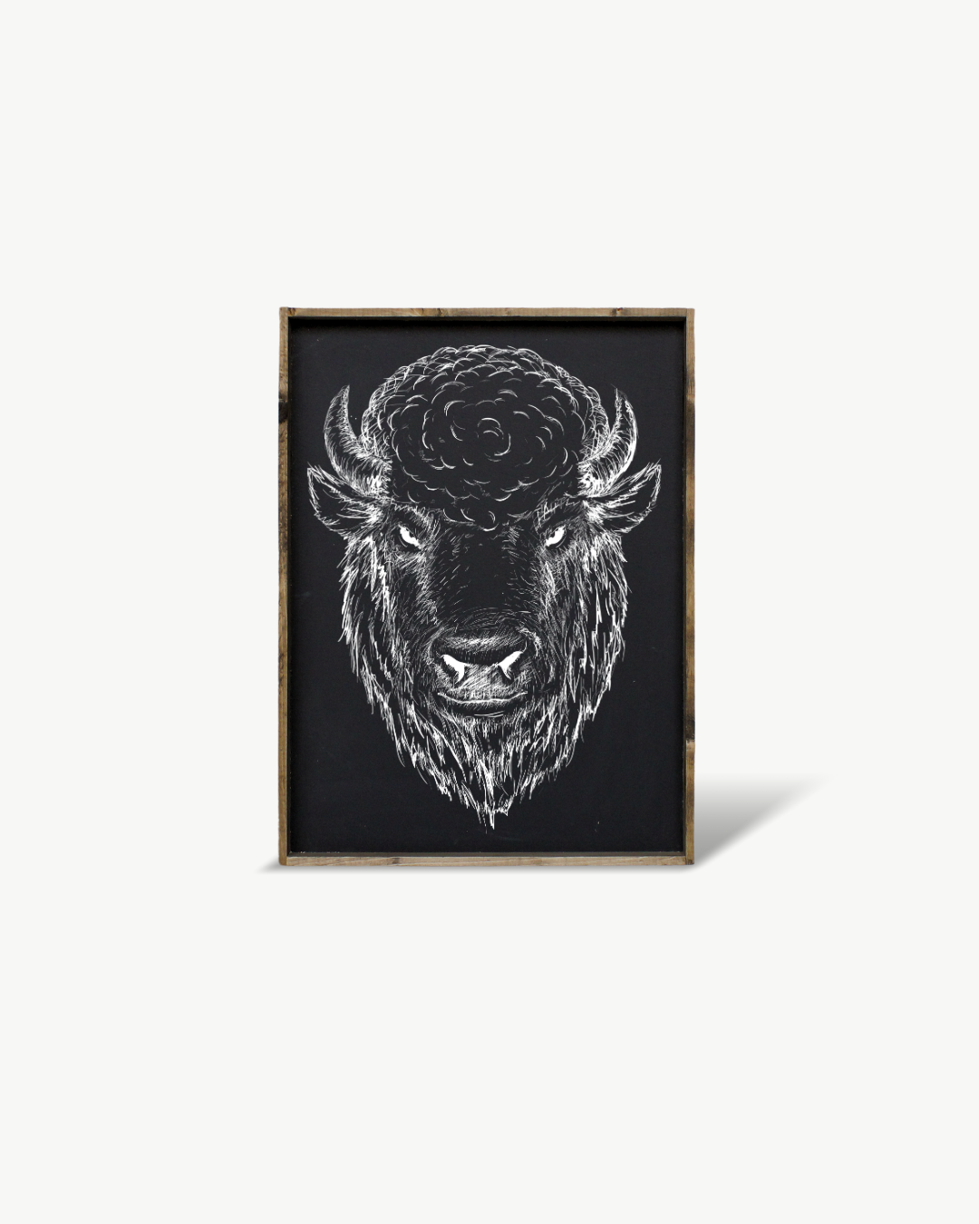 Williamraedesigns - Wholesale Art Print - Bison Line Art Framed Print – Western Buffalo Wall Art 9