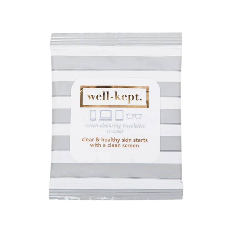 Well-Kept, Screen Wipes - Wholesale All-Purpose Cleaning Wipes - Hamptons Screen Cleansing Towelettes/Tech Wipes