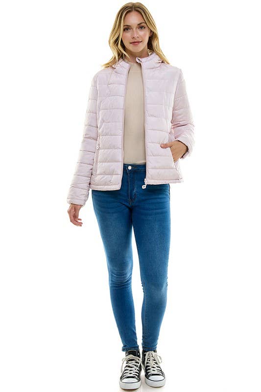 BLUE AGE – Großhandel Pufferjacke – Damen – Wende-Damen-Steppjacke mit Kapuze11