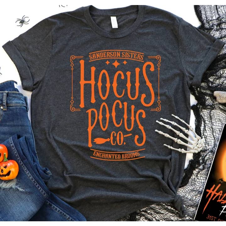 Eleven Fashion - Wholesale Screen Printed T-Shirt - Women's - Hocus Pocus Shirt, Halloween Shirt