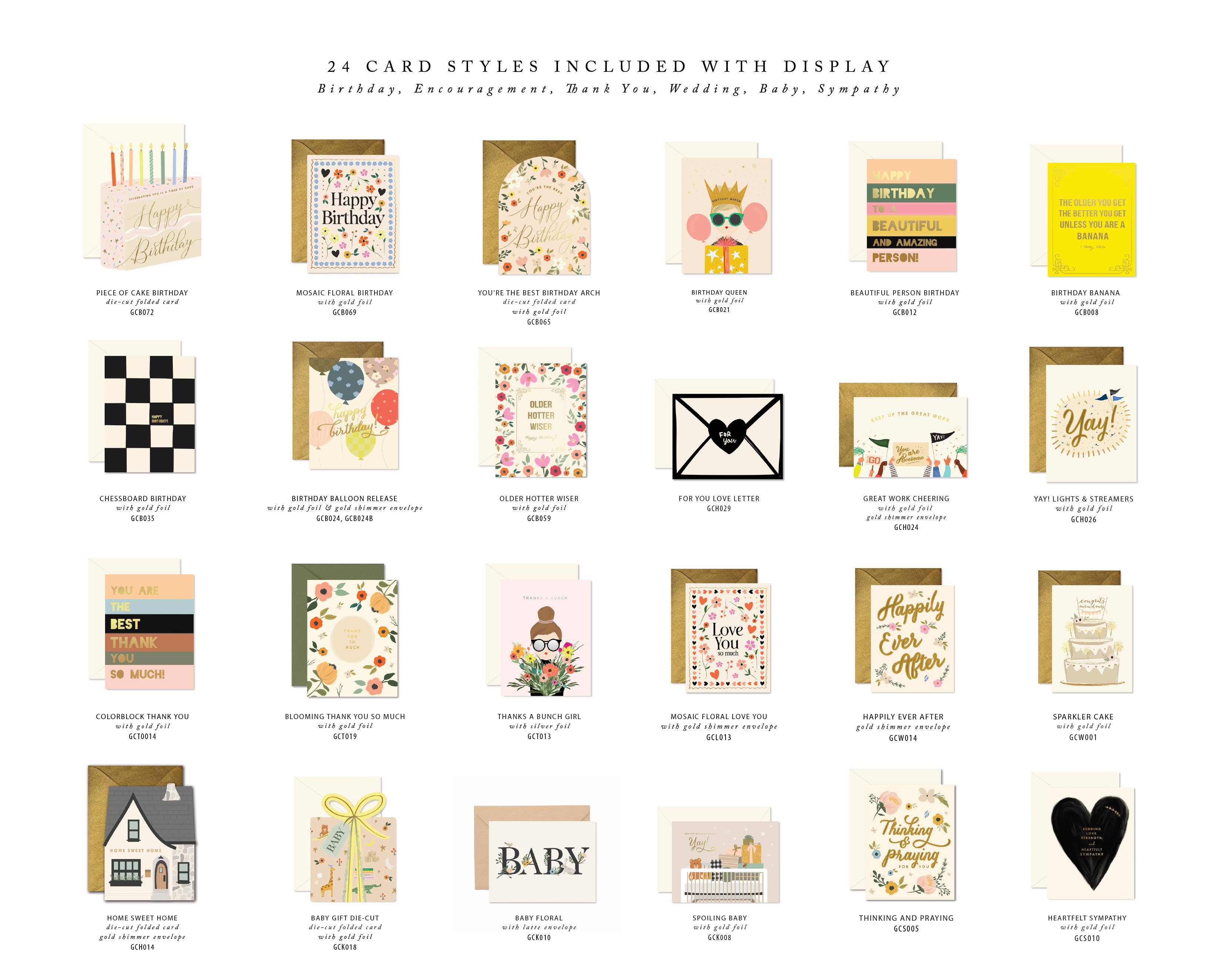 Ginger P. Designs - Wholesale Retailer Display - Paper & Novelty - Ginger P. Designs Greeting Card Display, complete with cards1