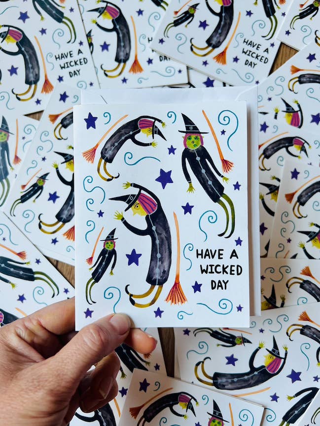 Have a wicked day - Biglietto di auguri per la vendita all'ingrosso da parte di One Lane Road