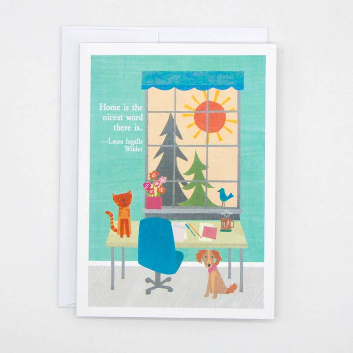 Home Is the Nicest Word Card – New Home Congratulations for wholesale by Kim Dettmer Art
