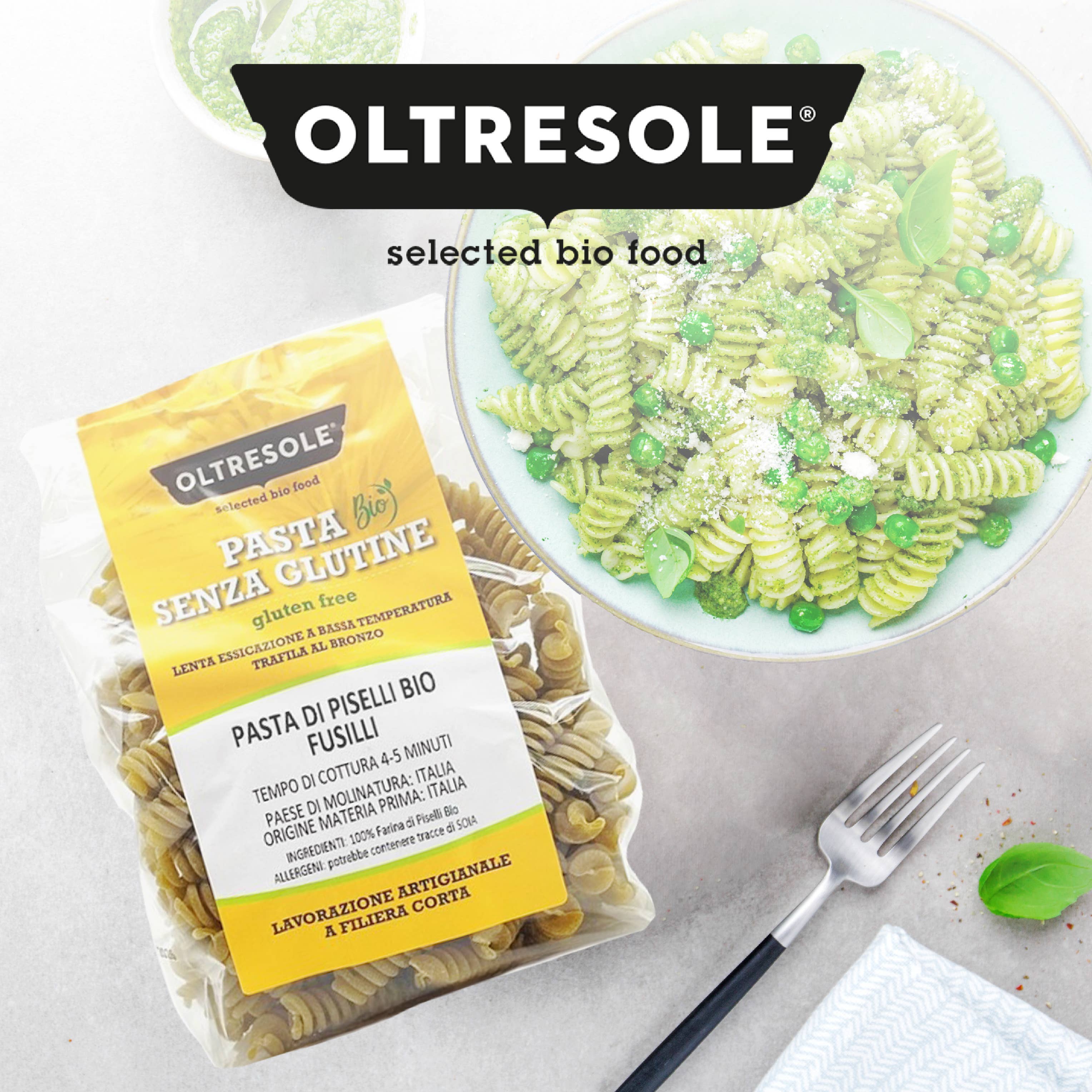 Oltresole - Wholesale Pasta - ORGANIC PEA PASTA FUSILLI 350 g7
