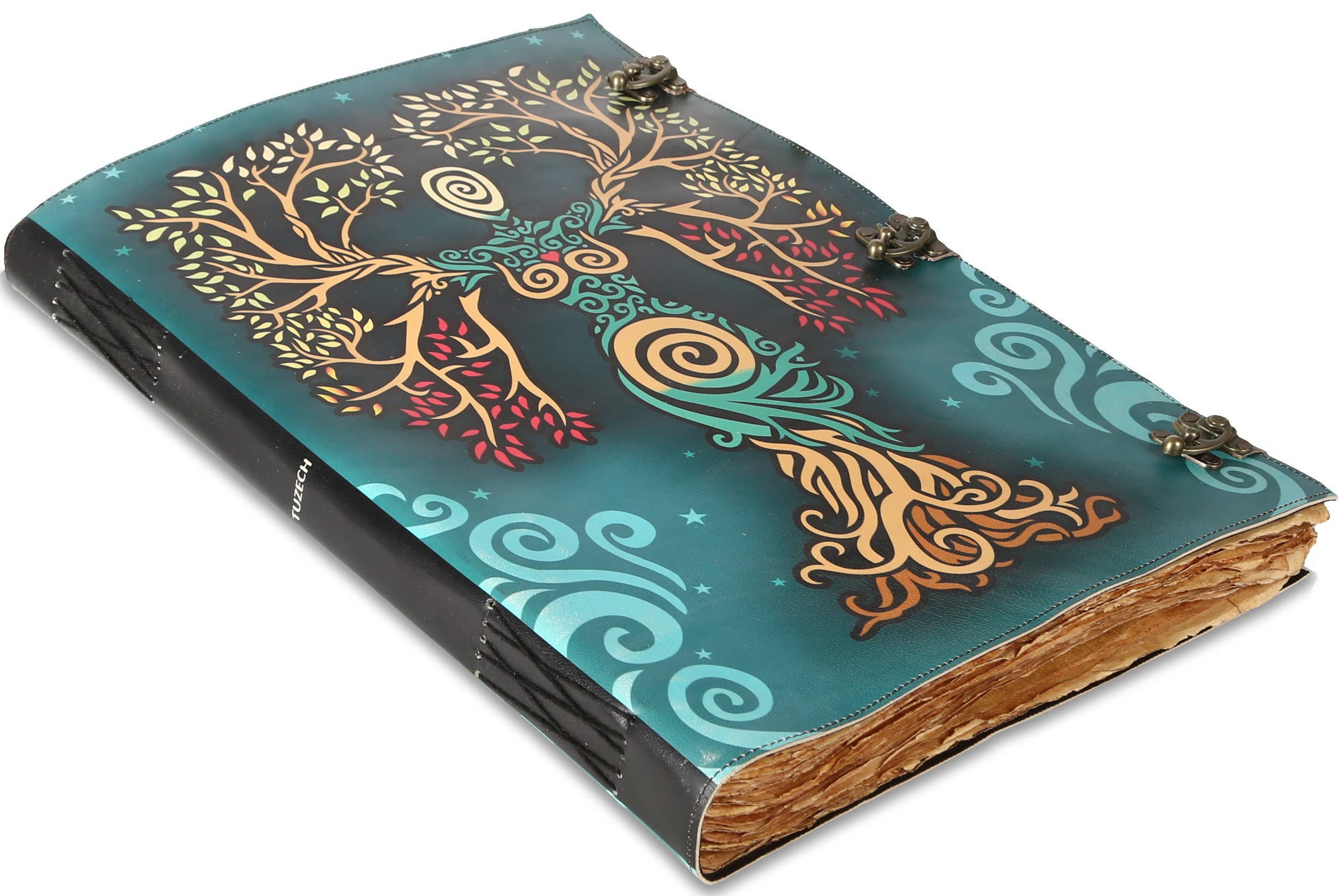 Tuzech Leather - Wholesale Journal/Diary - Book of Spell LeatherBound Huge Journal Grimoire Print Diary16